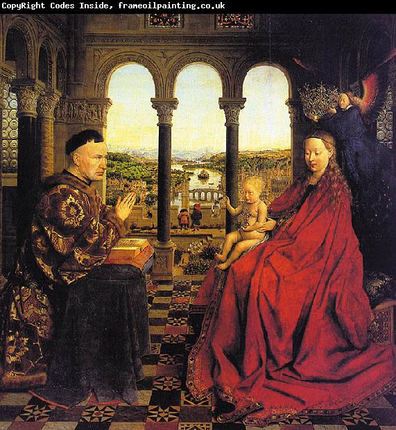 Jan Van Eyck The Virgin of Chancellor Rolin